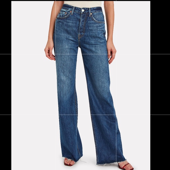 GRLFRND Denim - GRLFRND Carla wide leg cropped jeans size 30